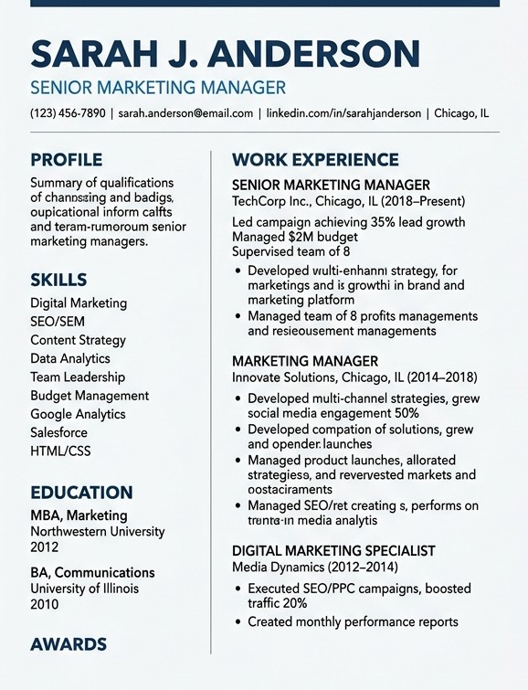 AI Resume Builder Template 2